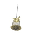 thumbnail image 3 of Comedero colgante para pájaros, adorno decorativo de hierro ligero y resistente a la intemperie. Oro antiguo, 3 of 9