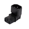 thumbnail image 3 of IEC C14 connector top cable, rectangular, 90 IEC C13 socket power extension adapter, 3 of 5