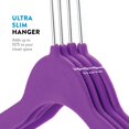 thumbnail image 2 of Velvet Ultra Slim Non Slip Shirt Hangers  50 Pack  Grey, 2 of 7