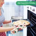 thumbnail image 2 of Yayeee Pot Holders Kitchen Heat Resistant with Pocket 7"x9.8" Cotton Oven Cooking Hot Pads, Christmas Floral, 2 of 7