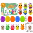 thumbnail image 4 of Easter Egg Basket, Easter Decorations for Party, Prefilled Plastic 2 In, 24 Pk, Easter Basket Toys, Easter Sensory Toys, Goodie Bag Stuffers, Hunt Event Supplies, 4 of 5