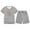 Grey, variant on Gaexia Girls 2 Piece Outfit Summer Floral Print Short Sleeve Clothes Casual Sport T-Shirt and Shorts Set Clothing Sets Tracksuit Children Kid Girls