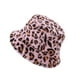 thumbnail image 4 of GOOHOCHY 1pc moda cálido sombrero de pescador mullido Otoño Invierno gorra de leopardo gorra de pescador, 4 of 7