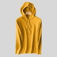 thumbnail image 5 of cfhntfmh Womens Fashion Hoodies Fall Lounge Long Sleeve Drawstring Hooded Sweatshirt Soft Comfy Solid Color Knit Pullovers, 5 of 7