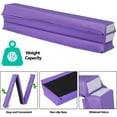 thumbnail image 6 of BOBOKY 9ft Folding Gymnastics Balance Beam, Low Floor Balance Beam Bar with Anti-Slip Base, Extra Firm Foam Walking Beam for Home Training,Purple, 6 of 7