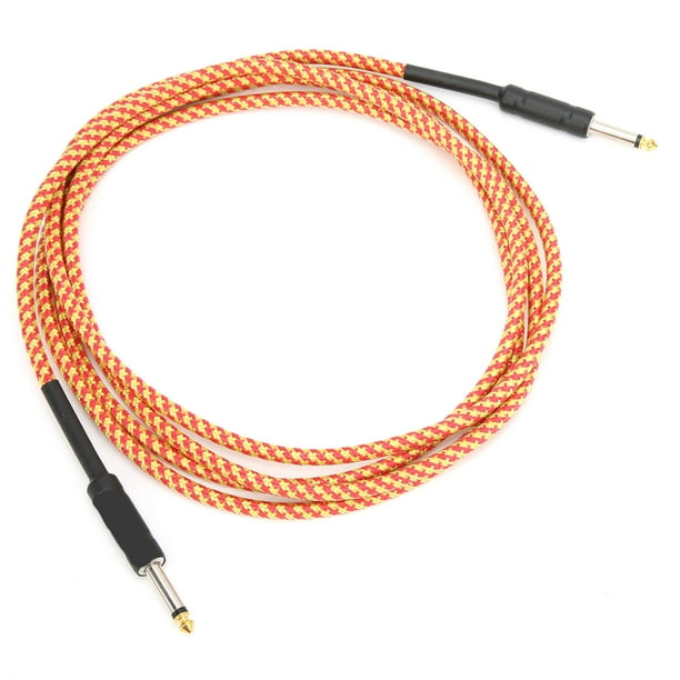 Cable de Guitarra, Cable de Instrumento Recto Cable de Guitarra Cable de Amplificador Cable de Audio Cable de Instrumento Musical Electrónico para Guitarra Bajo Mandolina Teclado