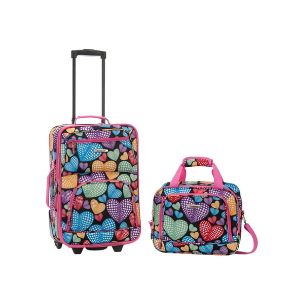 Rockland Fashion Softside Upright 2 Piece Luggage Set F102