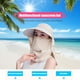 thumbnail image 5 of Sombrero para el sol Protección solar Mujeres Sombrero de ala ancha Anti UV Portátil Verano Playa Mascarilla Gorra FLhrweasw Nuevo, 5 of 7