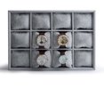 thumbnail image 3 of Oirlv Bandeja de joyería de Terciopelo Gris con 12 Rejillas para Relojes, Pulseras, Brazaletes, joyería, Bandeja para Relojes, Bandeja para Relojes, 3 of 7