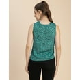 thumbnail image 4 of Moomaya Sleeveless Cowl Neck Printed Satin Top - Women's Elegant Satin Top, 4 of 9