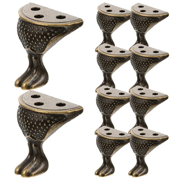 PAMINGONO Legs for Couch Furniture Leg Zinc Alloy 10Pcs 1.18X1.14X0.79in