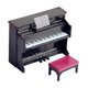 thumbnail image 2 of mini piano Casa de vívida Piano en miniatura con silla modelo de instrumento Musical de simulación ° BJD 1/6 accesorios de muebles de Magideal mini piano, 2 of 7