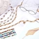 thumbnail image 4 of Cadenas acrílicas hechas a mano de 6 hebras y 6 colores, 1 m de longitud, con eslabones acrílicos y diseño de estampado de leopardo. Conectores rápidos para joyería, cadenas para gafas y manualidades., 4 of 6