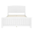 thumbnail image 4 of Bellemave Full Size Bed Frame, Wood Platform Bed with Headboard and Footboard, Farmhouse Style Full Bed Frame with Support Slats and Strong Structure, No Box Spring Needed-White, 4 of 8