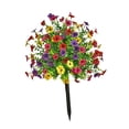 thumbnail image 3 of Estaca decorativa de estaca de flor artificial de jardín, adorno de decoración de césped de regalo fácil de usar para el patio de jardín de jardín al Estilo B, 3 of 8
