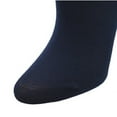 thumbnail image 3 of Sierra Socks Pima Cotton Socks for Women's, Crew Length Seamless Toe Socks, 3 Pair Pack Navy Color Socks, 3 of 3