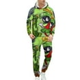 thumbnail image 2 of Looney Tunes Marvin The Martian Mens 2 Piece Tracksuit Athletic Sweatsuits Sets Hooded Sweatshirt And Jogger Sweatpants Clothing Sets, 2 of 8