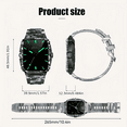 thumbnail image 5 of Cyberdyer Smart Watch for Men with Bluetooth Calling 3ATM Water Resistance 1.96" Big Screen 100+ Sports Modes Smartwatch for iPhone Android, 5 of 7