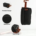 thumbnail image 5 of Portable Makeup Bag Cosmetic Travel Bag Waterproof Pouch Case Make Up Organizer Bag for Men Black, 5 of 6