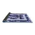 thumbnail image 2 of Ahgly Company Indoor Round Abstract Blue Contemporary Area Rugs, 6' Round, 2 of 4
