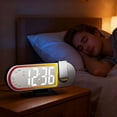 thumbnail image 3 of Digital Clock Colorful Soft Lighting Warning Approaches Clear Time Projection ABS Substance Easy Arrange, 3 of 9