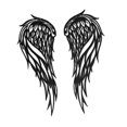 thumbnail image 5 of yotijay 2Pcs Angel Wing Wall Art Iron Ornament Collectible for Home Decor Bedroom Housewarming Living Room Wall Sculpture Wall Mount 45cmx18cm, 5 of 9