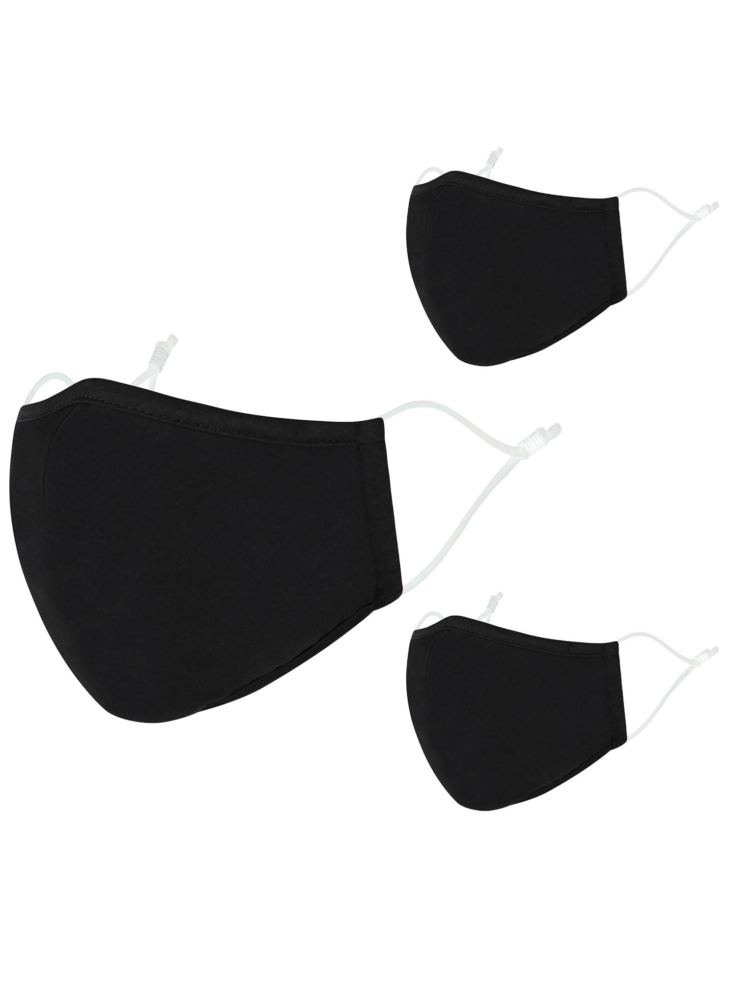 3 Pcs Premium Cloth Face Mask,Reusable Washable Mouth Covering Masks