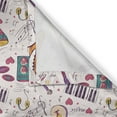 thumbnail image 6 of Ambesonne Music Valance & Curtain, Drums Speakers Records, 55"x30", Multicolor, 6 of 6