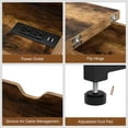 thumbnail image 3 of StarZe Multi-Functional Side Table,Flip Top End Table with Charging Station & USB Ports, for Living Room, Bedroom., 3 of 7