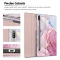 thumbnail image 4 of Fintie Case for Samsung Galaxy Tab S8/Tab S7 11 Inch (Model SM-X700/X706/T870/T875/T878) with Built-in S Pen Holder, Multiple Angle Portfolio Business Cover with Pocket Auto Sleep/Wake, Dreamy Marble, 4 of 10