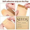 thumbnail image 5 of Sylvtty 50Pcs Seeds Storage Envelope Kraft Paper Transparent Window Flowers Vegetables Spices Seeds Self-Adhesive Seal Bags Home Gardening Supplies, 5 of 6