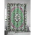 thumbnail image 5 of Fsddascl Boho Southwest Shower Curtain Set - Long 72" x 84" Washable Bathtub Curtain with 12 Hooks, Green Red Farmhouse Retro Aztec Abstract Waterproof Fabric Stall Shower Curtains for Bathroom, 5 of 6