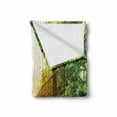 thumbnail image 2 of Central America Soft Flannel Fleece Blanket, Picture of Arenal Hanging Bridges Ecological Reserve Rainforest Costa Rica, Cozy Plush for Indoor and Outdoor Use, 50" x 60", Multicolor, by Ambesonne, 2 of 6