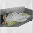thumbnail image 6 of Engagement Party Soft Flannel Fleece Blanket, We Are Engaged Announcement with Roses and Leaves Celebration Print, Cozy Plush for Indoor and Outdoor Use, 50" x 70", Yellow and Green, by Ambesonne, 6 of 6