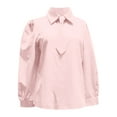 thumbnail image 4 of WAYUTE Womens Shirts Elegant Long Sleeve Solid Color Stretch Fit Formal Business Dress Shirt Tunic Top Lightweight Vacation Clothes, 4 of 4