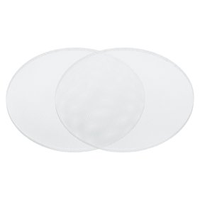 Unique Bargains 2 Pcs Universal 8.5 Inch Speaker Grills Mesh for Audio Subwoofer 223x6.5mm Grille without Frame White