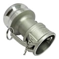 thumbnail image 3 of Gloxco Stainless Steel Type DA and Groove Hose Fitting, Reducer, 2" Female Camlock x 3" Male Camlock (CAM-2030-DA-SS), 3 of 4