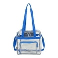 thumbnail image 4 of Eastsport Unisex Clear Stadium Approved Tote Royal Blue, 4 of 8