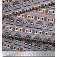 thumbnail image 2 of Soimoi Polyester Crepe Fabric Aztec Southwestern Print Sewing Fabric Yard 42 Inch Wide, 2 of 3