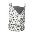 thumbnail image 1 of Botanical Laundry Bag, Continuous Olive Twigs Simplistic Mediterranean Motifs on Plain Backdrop, Basket with Handles Drawstring Closure for Laundromats, 13" x 19", White Pale Khaki, by Ambesonne, 1 of 4