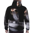 thumbnail image 7 of Naloa Black Cobra Snake Men's Casual Hooded Collar Drawstring Hoodies Pullover Sweatshirts Casual Long Sleeve Shirts-4X-Large, 7 of 7