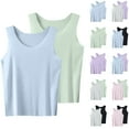 thumbnail image 5 of FAIWAD 2 Pack Tank Top for Girls Boys Sleeveless Crewneck Undershirt Causal Comfy Thin Shirts, 5 of 5