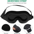 thumbnail image 3 of Sleep Mask 1 Pack 3D Contoured with Adjustable Strap, 3 of 5