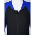 thumbnail image 4 of Alvivi Kids Girls One Piece Long Sleeve Swimsuits UPF 50+ UV Sun Protective Full Body Rash Guard Wetsuit Royal Blue 4-5, 4 of 7