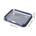 thumbnail image 3 of Dog Potty Tray Dog Potty Tray Flat Bottom Puppy Training Pad Holder Detachable Mesh Tray Easy Clean Anti-Splash Small Medium Dog Bathroom Indoor Pet Toilet Puppy Training Pad Holder, 3 of 6