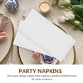 thumbnail image 5 of Supvox 100Pcs White Disposable Napkins Soft Absorbent Paper Napkins for Wedding and Dining Table, 5 of 7