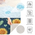 thumbnail image 6 of IAUYY 24x16 Inch Bath Mat Thick Soft Plush Shower Mat TPR Backing Material Non Slip Bath Mats for Bathroom for Tub Shower Hotel Sunflowers with Heart-shaped Leaves, 6 of 9