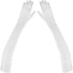 thumbnail image 1 of Pair of 55 CM Long Elbow Gloves Bridal Gloves Fancy Dress Gloves Evening Gloves for Wedding Engagement Prom Opera (White), 1 of 2