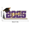 thumbnail image 2 of HLONK 2025 Graduation Season Decoration Grad Party Decor Graduation Party Grad Party Table Wood Sign Holiday Decorations for Home Festival Decor, 2 of 5