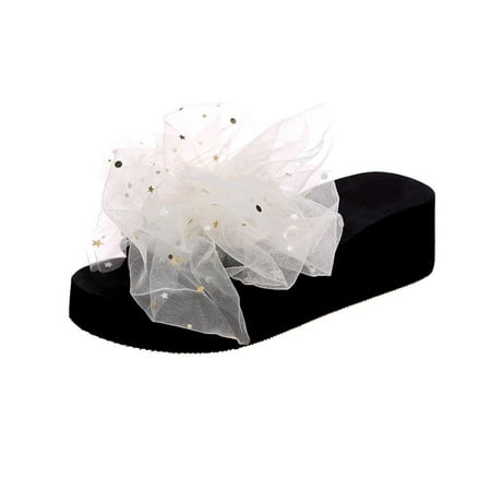 

Honeeladyy Sales Online Summer Women Thick Bottom Slope Heel Shoes Beach Sandals Roman Casual Slippers